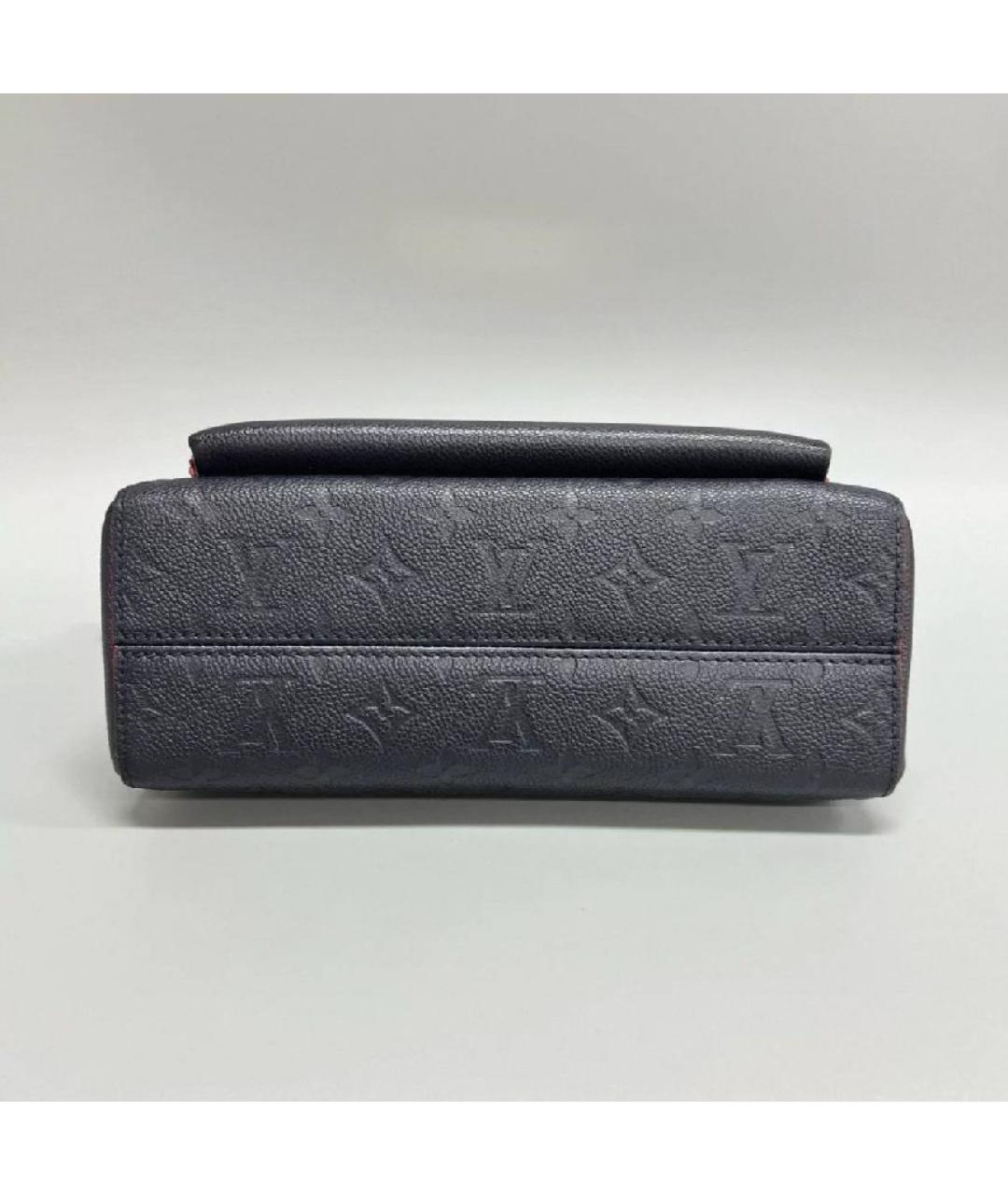 LOUIS VUITTON Темно-синяя кожаная сумка через плечо, фото 3