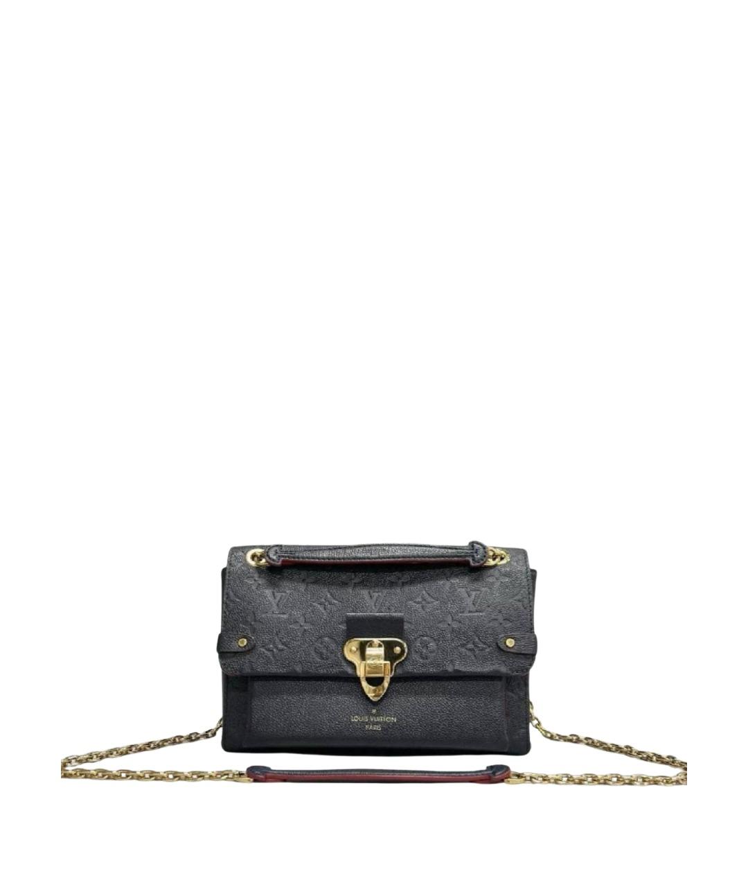 LOUIS VUITTON Темно-синяя кожаная сумка через плечо, фото 1