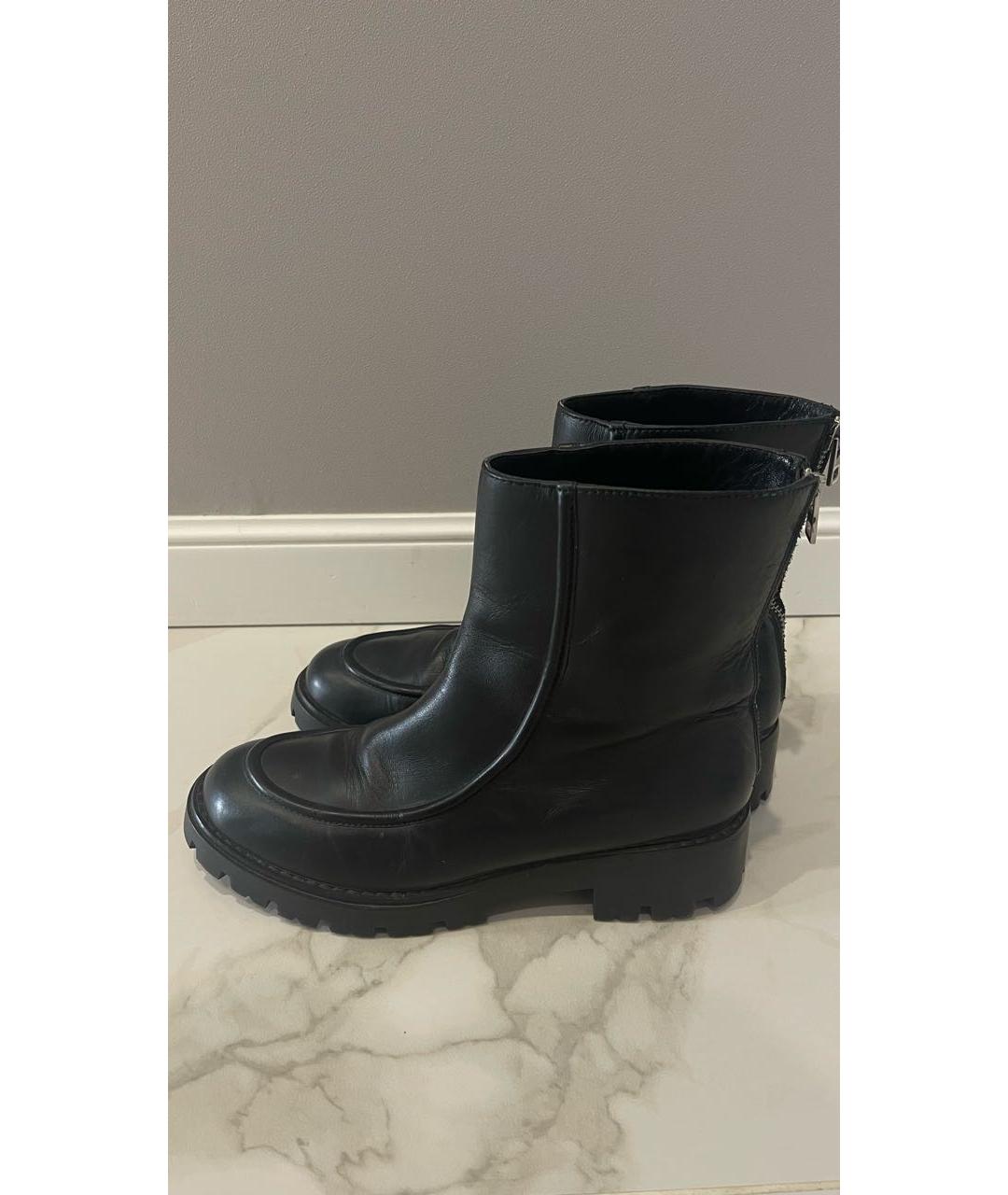 MARNI Черные кожаные полусапоги, фото 4