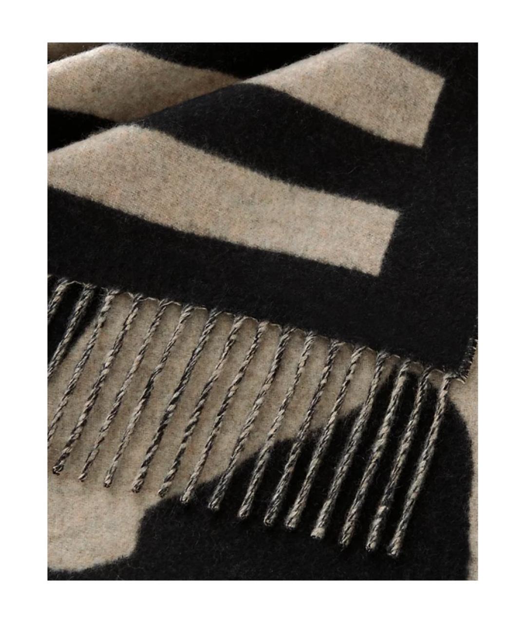 HERMES Бежевый кашемировый шарф, фото 2