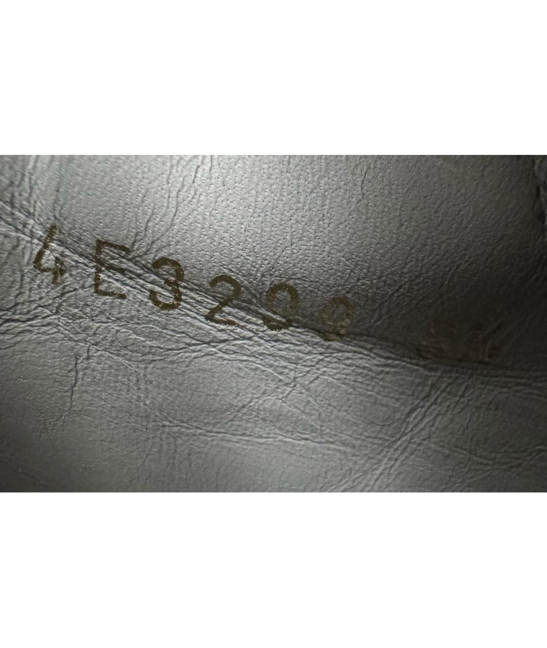 PRADA Белые кожаные низкие кроссовки / кеды, фото 5