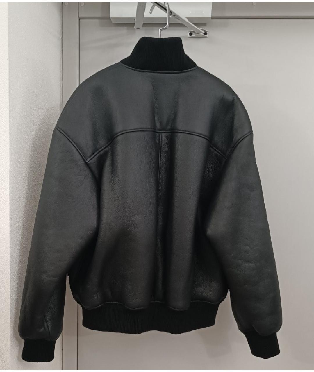 MANOKHI Черная кожаная дубленка, фото 2