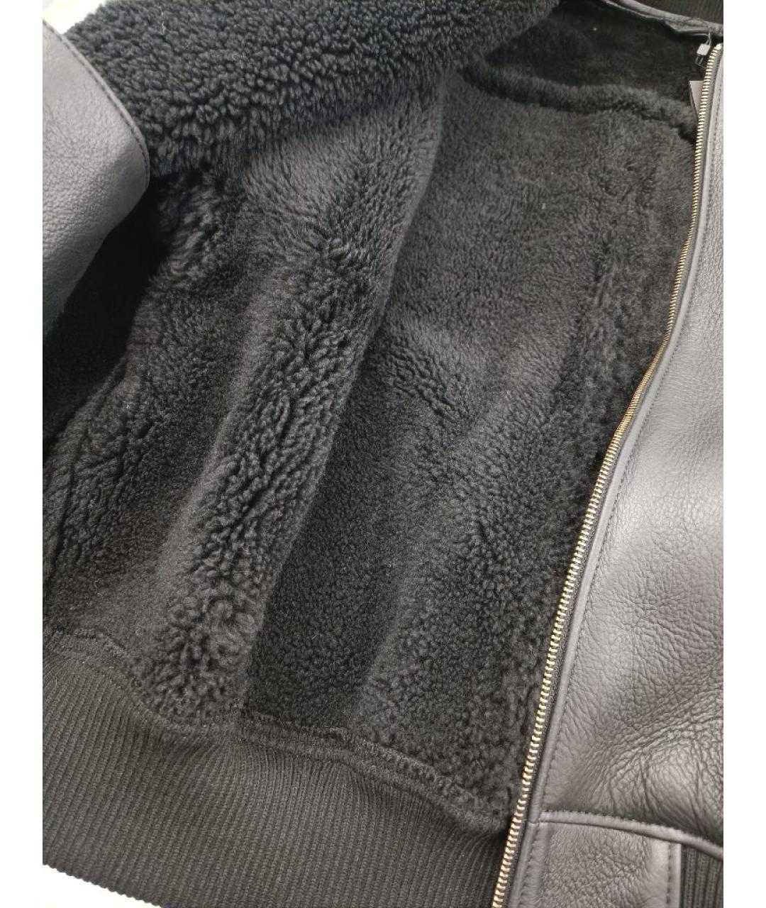 MANOKHI Черная кожаная дубленка, фото 6