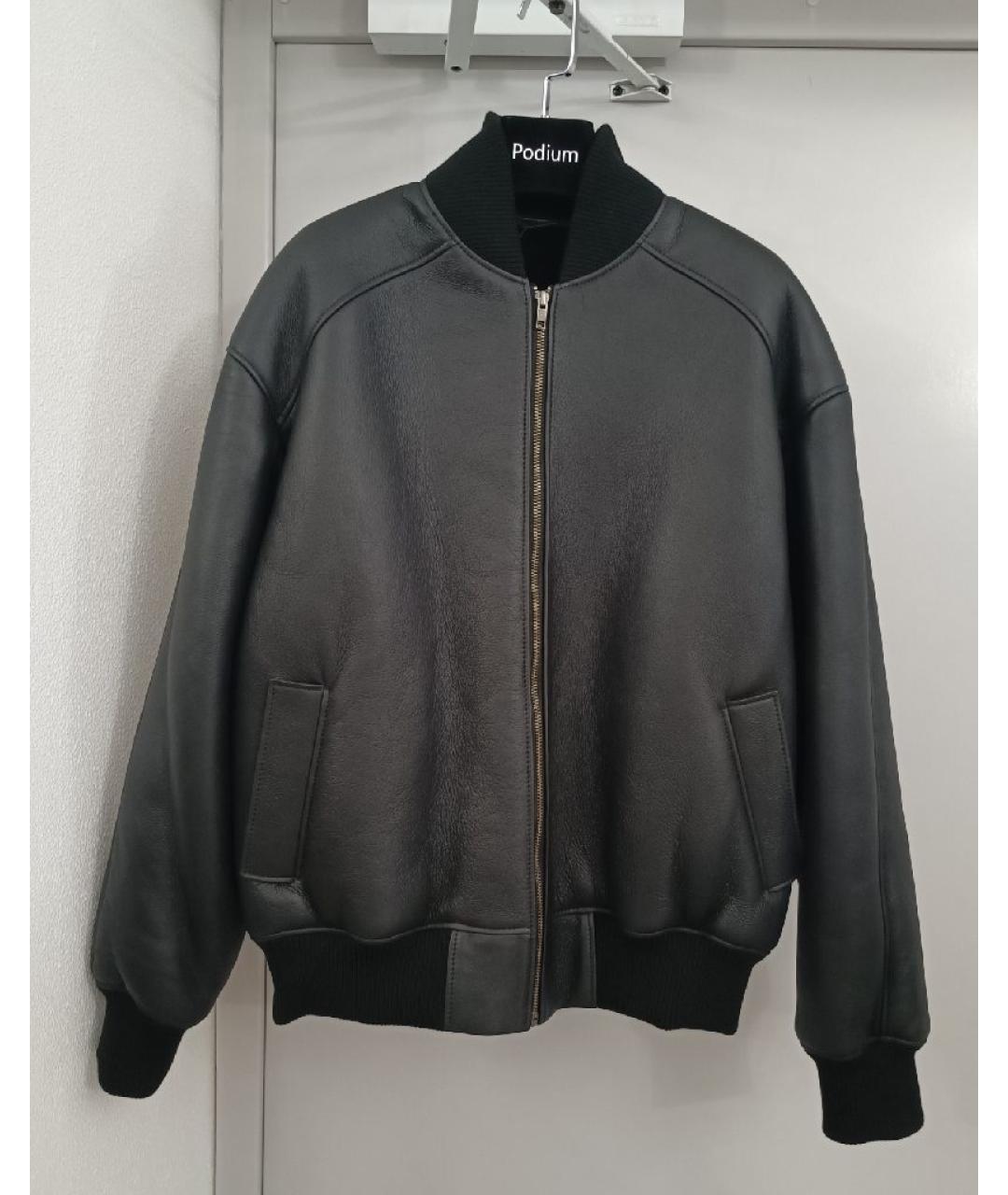 MANOKHI Черная кожаная дубленка, фото 7