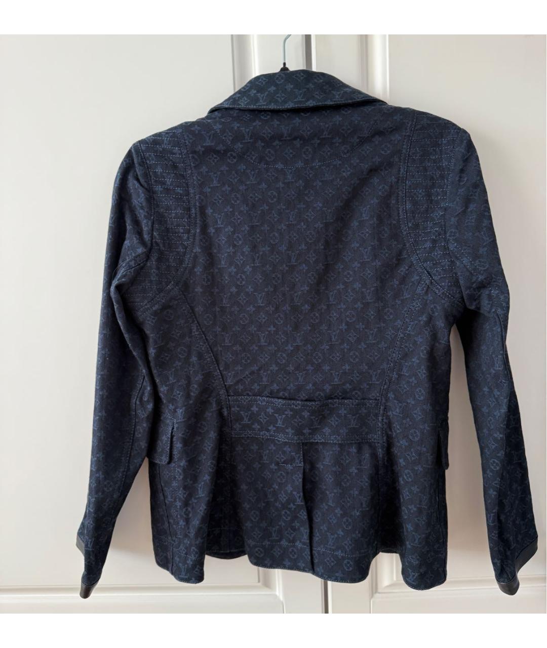 LOUIS VUITTON Темно-синий хлопковый жакет/пиджак, фото 2