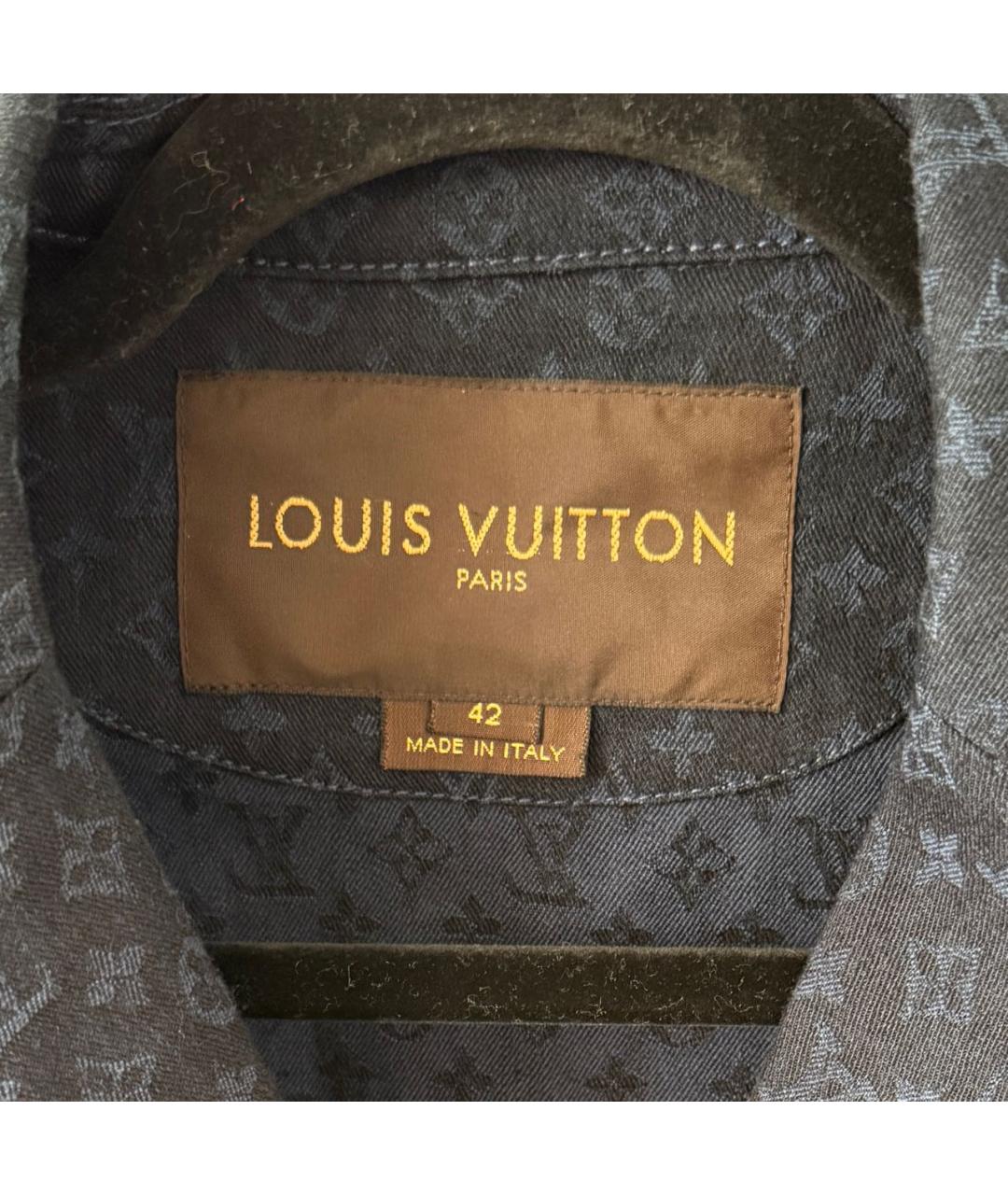 LOUIS VUITTON Темно-синий хлопковый жакет/пиджак, фото 5