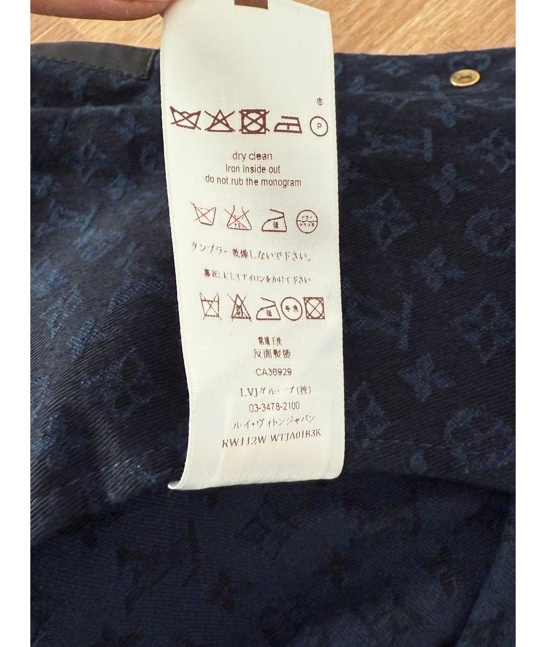 LOUIS VUITTON Темно-синий хлопковый жакет/пиджак, фото 6