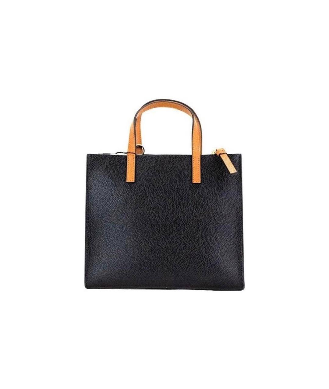 MARC JACOBS Черная кожаная сумка с короткими ручками, фото 2