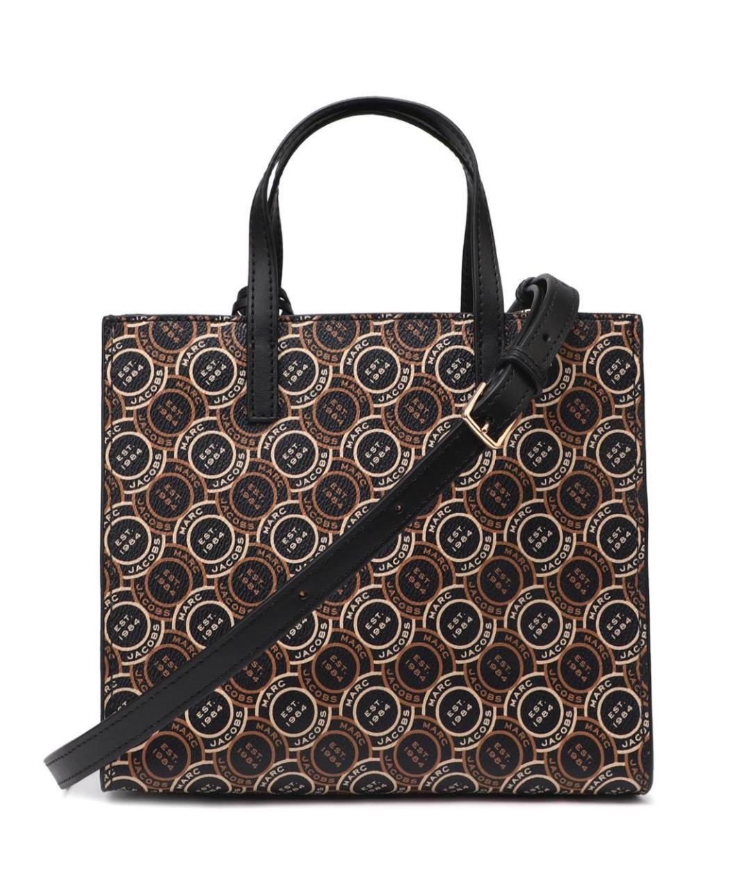 MARC JACOBS Коричневая кожаная сумка с короткими ручками, фото 3