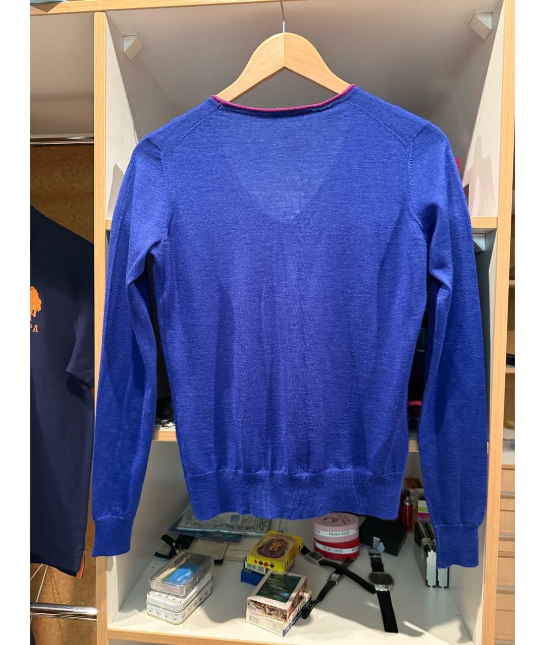ETRO Синий кашемировый джемпер / свитер, фото 2
