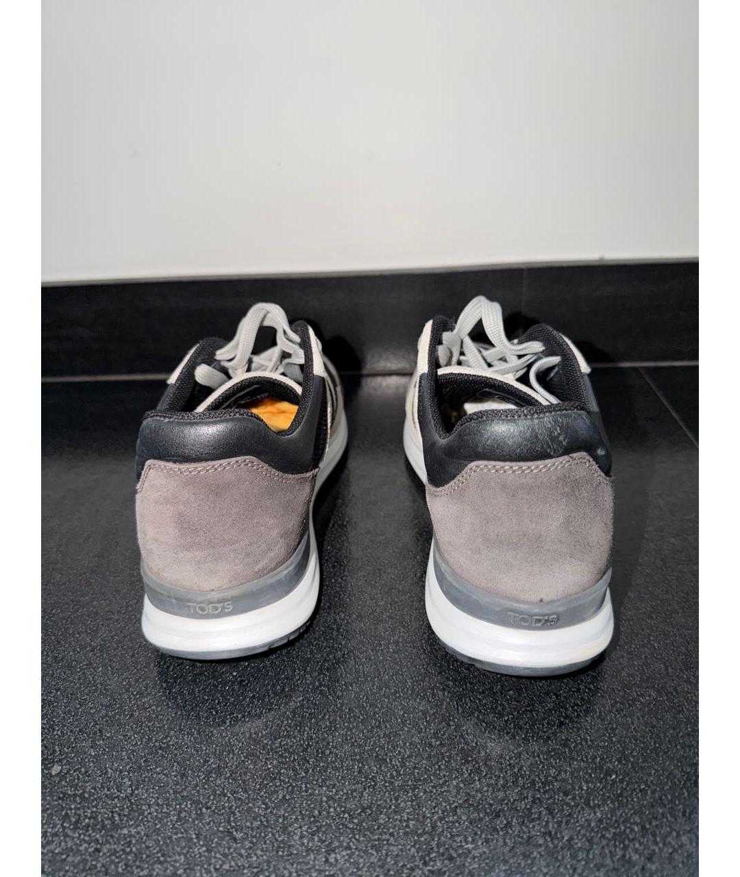 TOD'S Мульти текстильные низкие кроссовки / кеды, фото 4