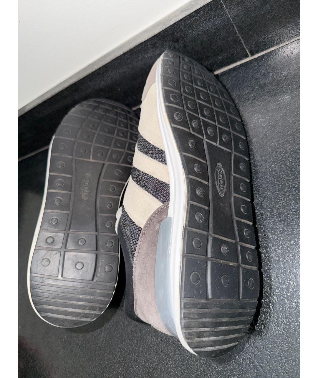 TOD'S Мульти текстильные низкие кроссовки / кеды, фото 5