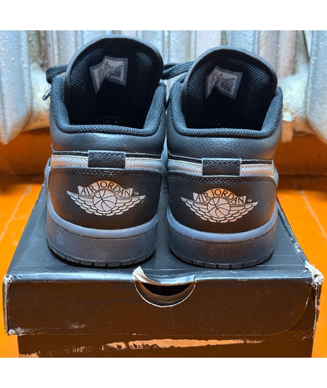 JORDAN Черные низкие кроссовки / кеды, фото 4