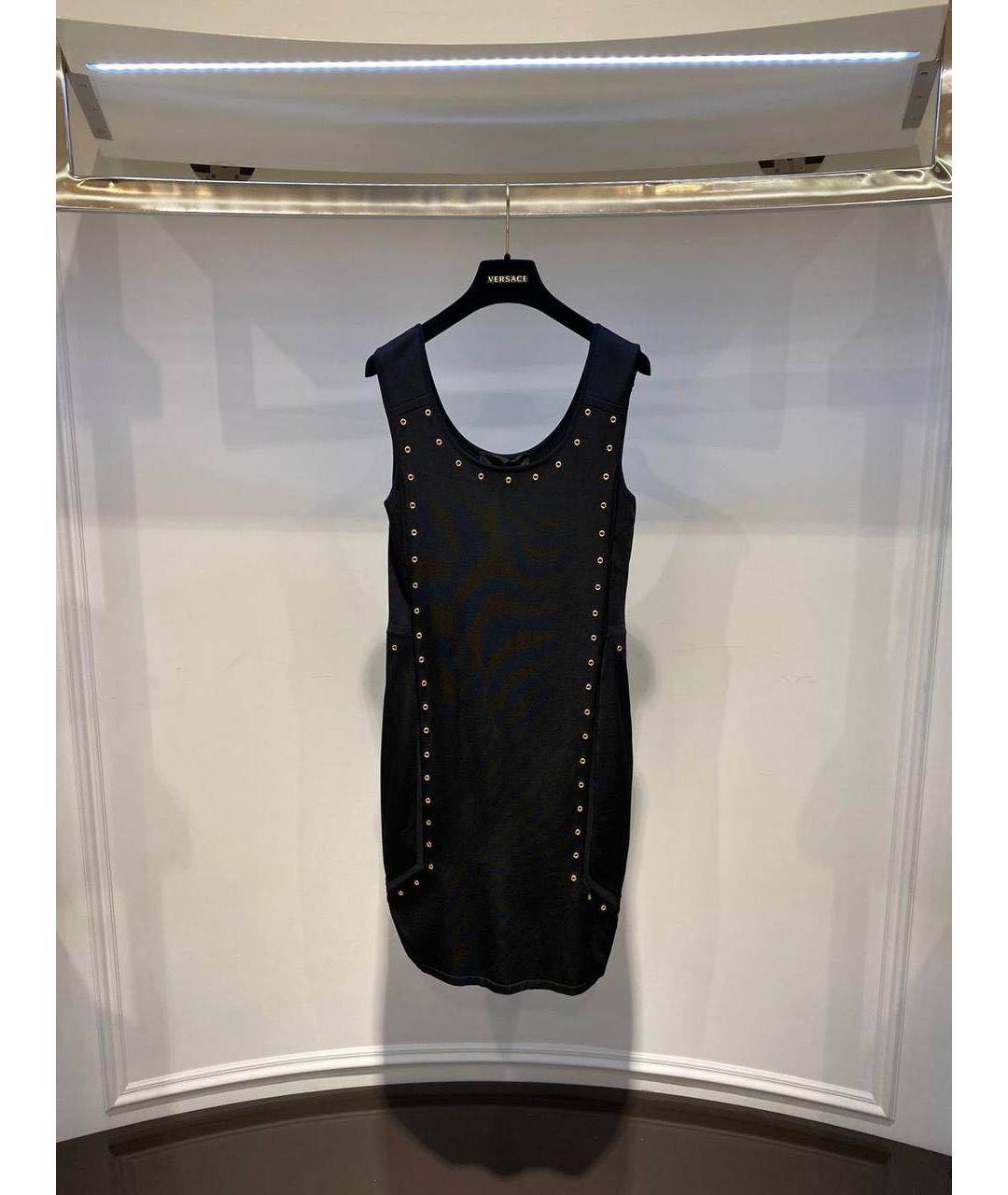 VERSACE Черное повседневное платье, фото 3