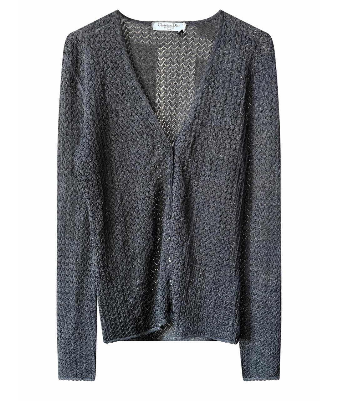 CHRISTIAN DIOR Серый кардиган, фото 1
