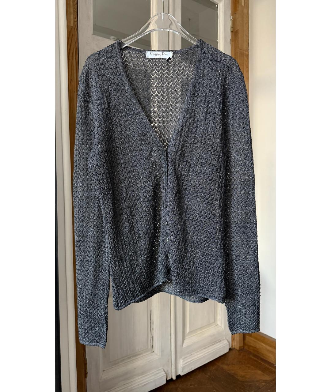 CHRISTIAN DIOR Серый кардиган, фото 7