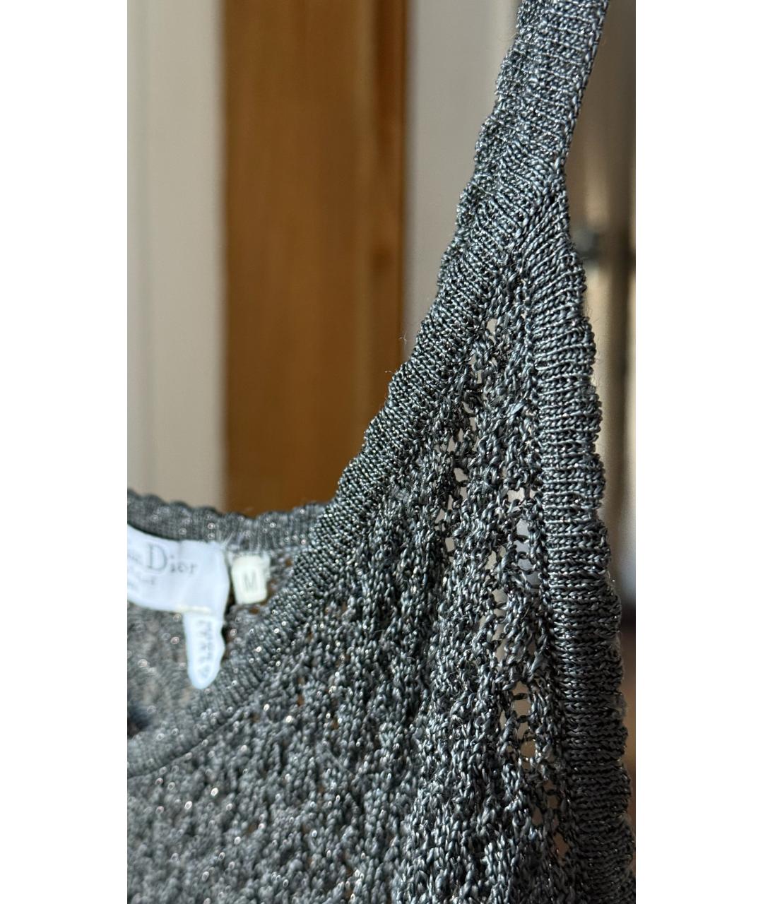 CHRISTIAN DIOR Серый кардиган, фото 6