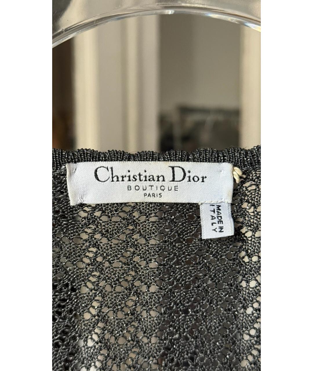 CHRISTIAN DIOR Серый кардиган, фото 3