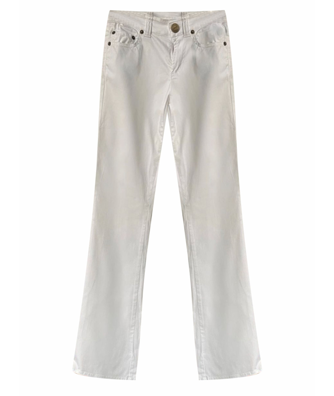 ICEBERG Белые хлопко-эластановые джинсы клеш, фото 1