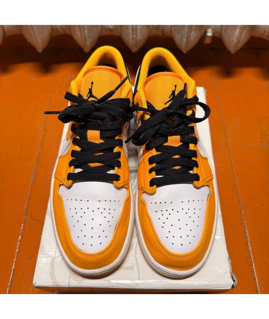 JORDAN Желтые низкие кроссовки / кеды, фото 2