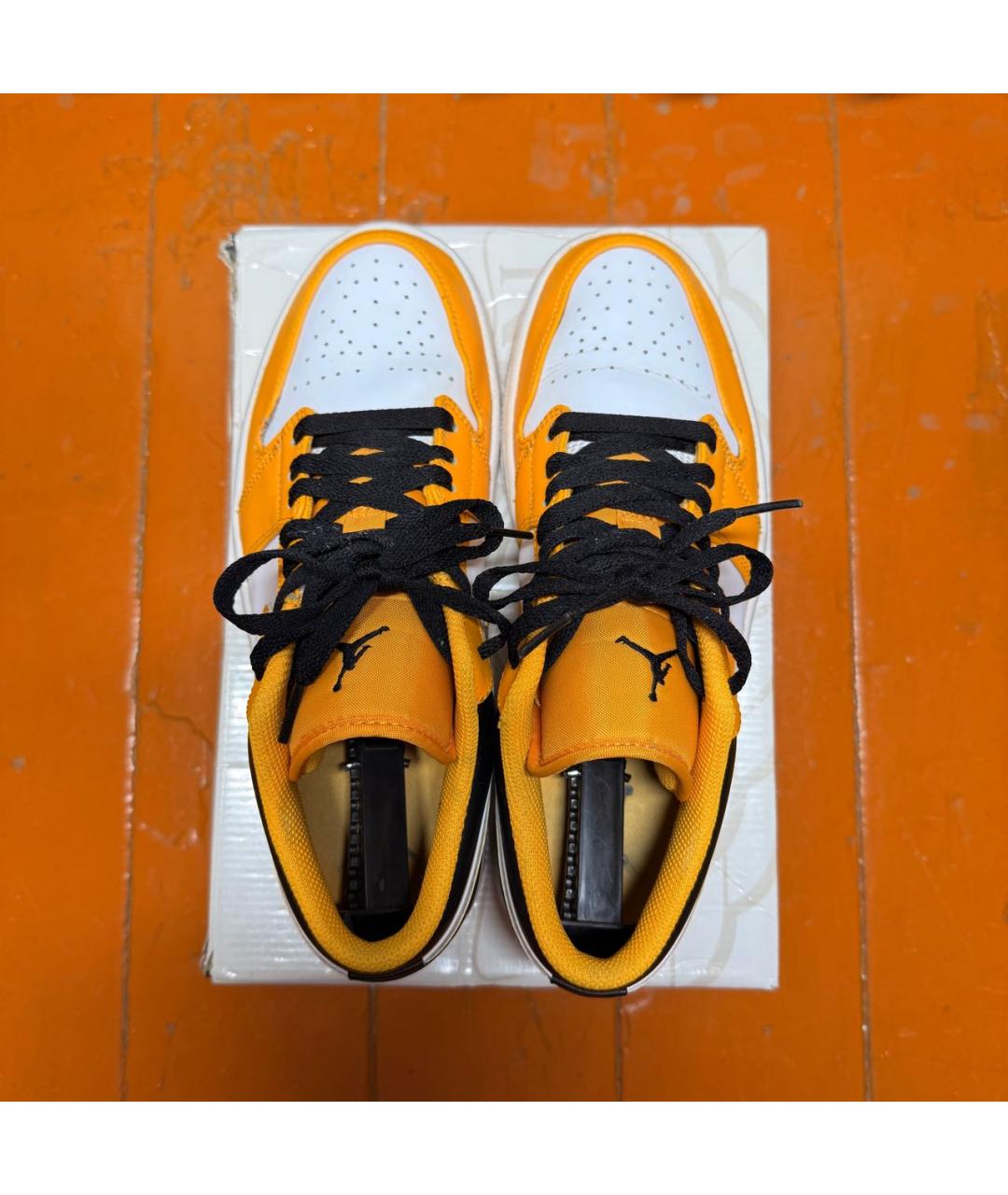 JORDAN Желтые низкие кроссовки / кеды, фото 3
