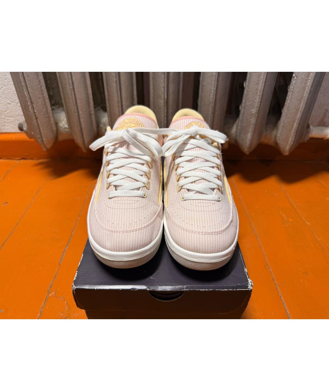 JORDAN Коралловые текстильные низкие кроссовки / кеды, фото 2