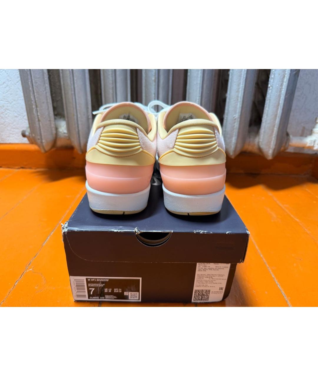 JORDAN Коралловые текстильные низкие кроссовки / кеды, фото 4