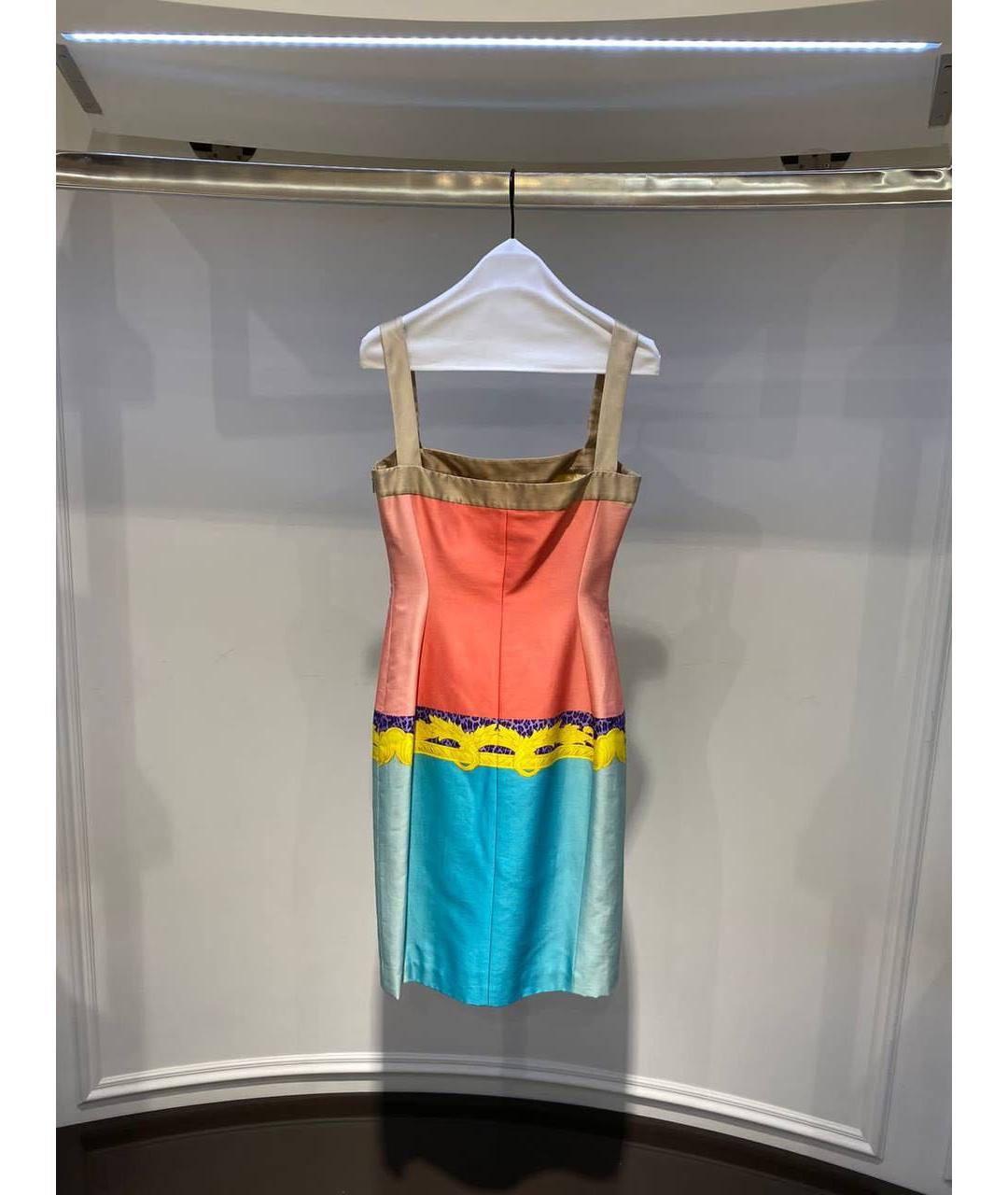 VERSACE Мульти повседневное платье, фото 2