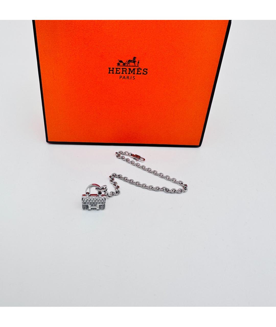 HERMES Серебрянный браслет из белого золота, фото 7