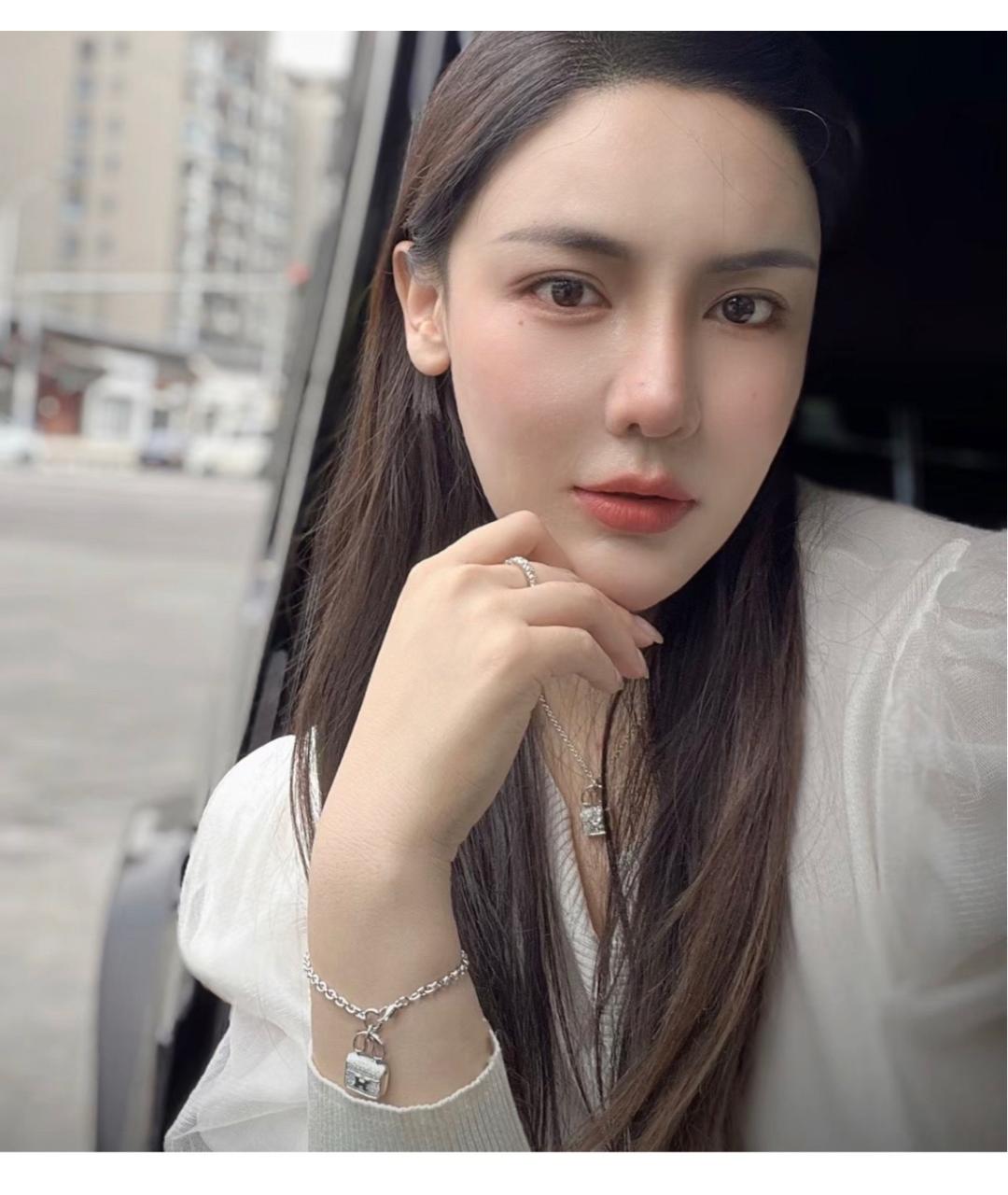 HERMES Серебрянный браслет из белого золота, фото 9