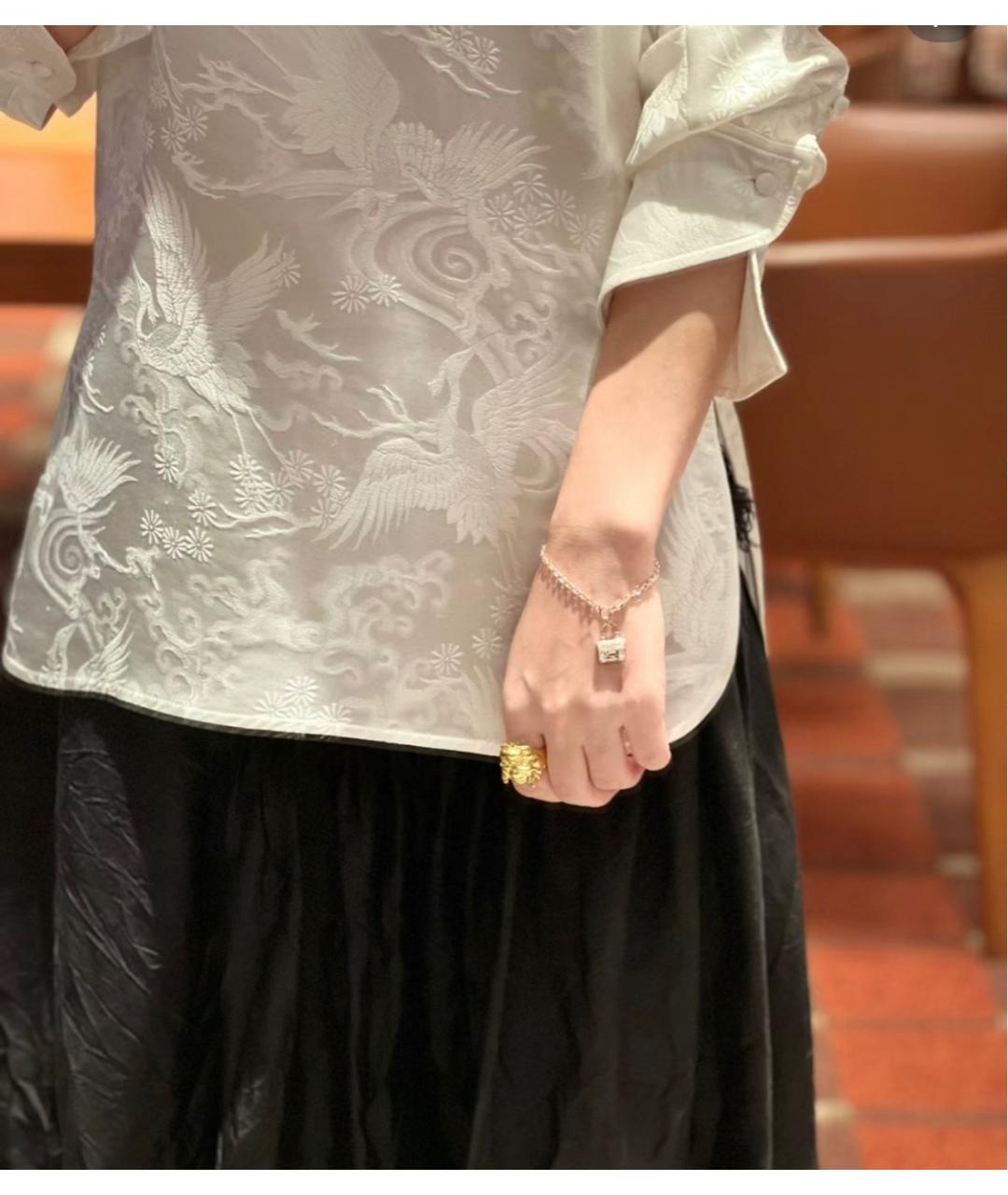 HERMES Серебрянный браслет из белого золота, фото 8