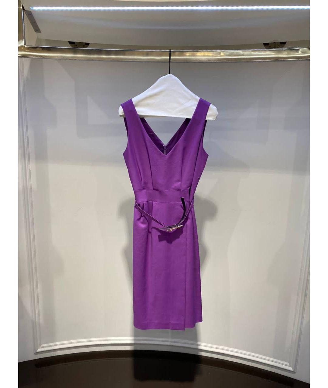 VERSACE Фиолетовое повседневное платье, фото 3