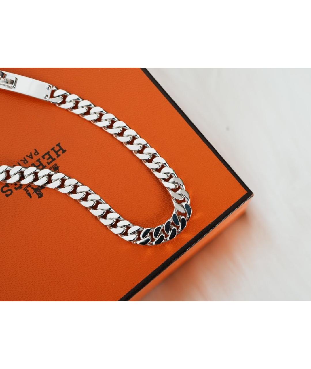 HERMES Серебрянный серебряный браслет, фото 2