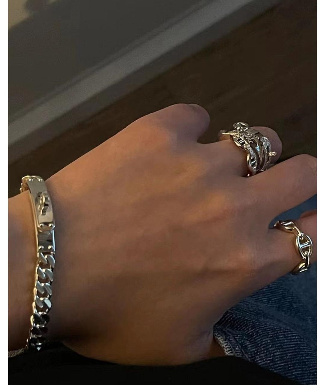 HERMES Серебрянный серебряный браслет, фото 3