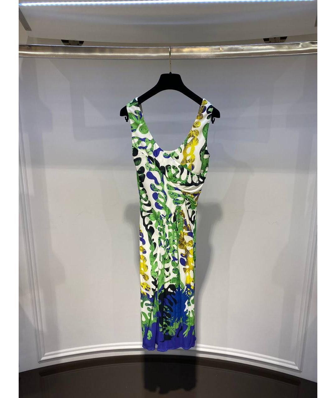 VERSACE Мульти повседневное платье, фото 2