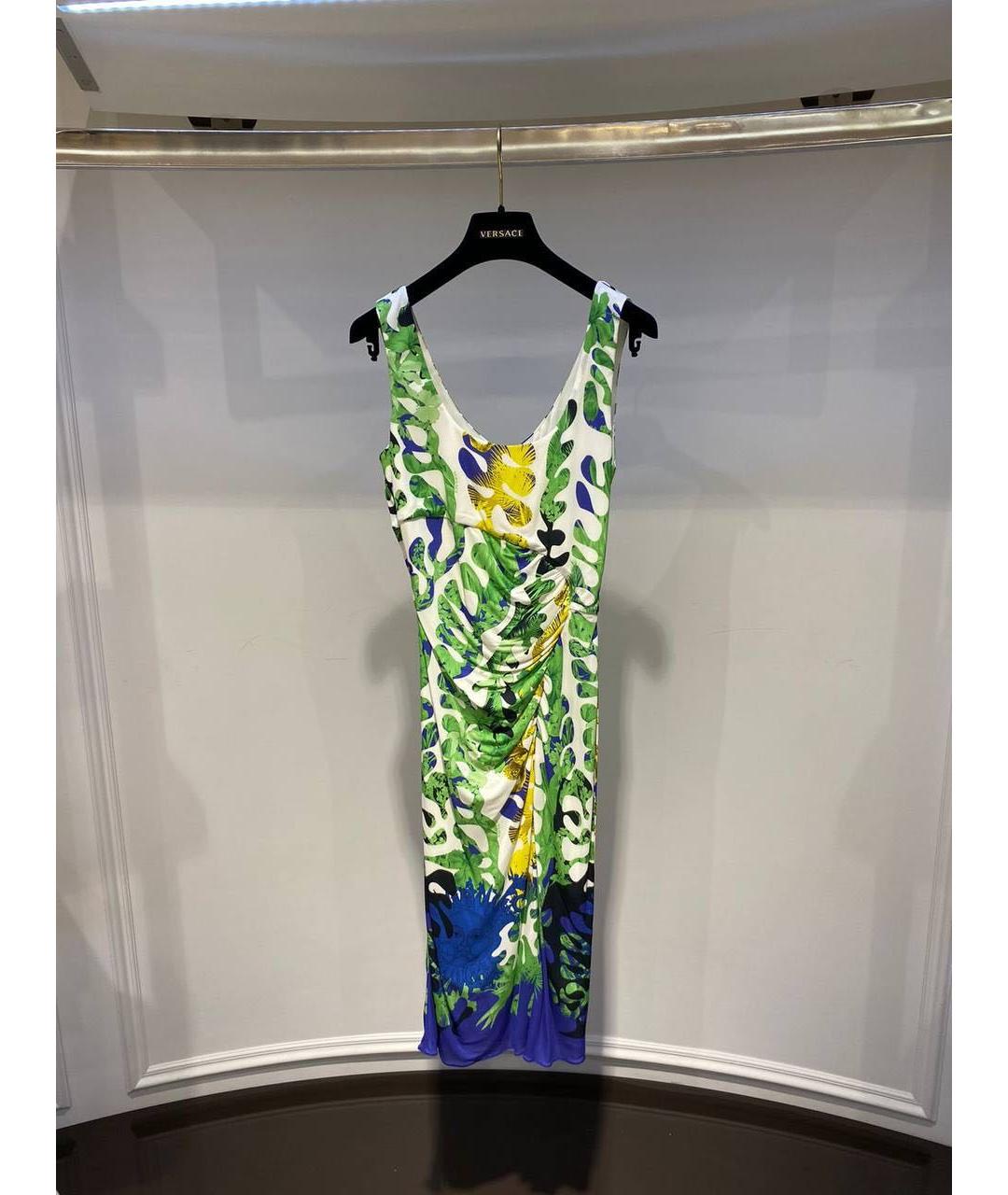 VERSACE Мульти повседневное платье, фото 3