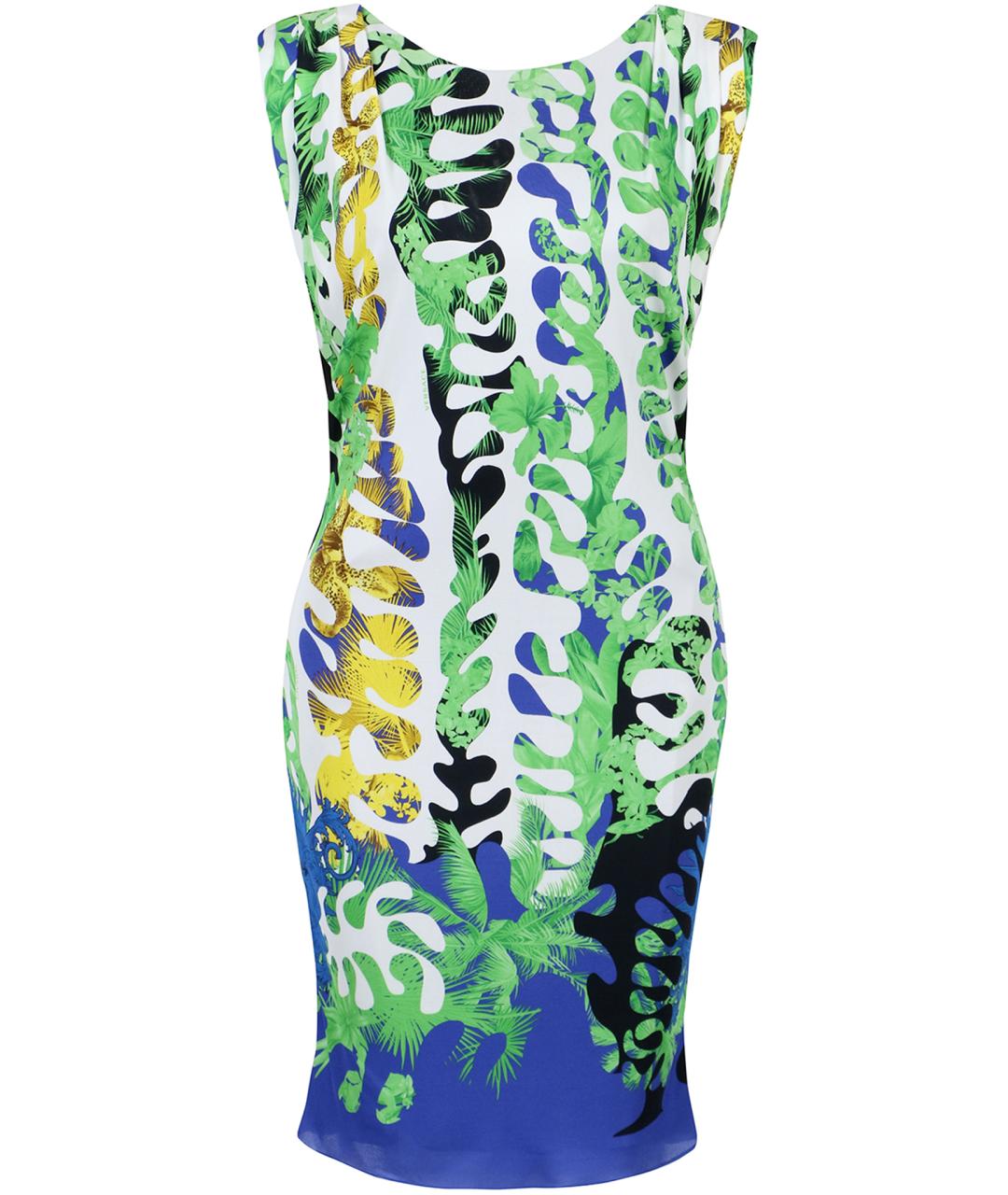 VERSACE Мульти повседневное платье, фото 4