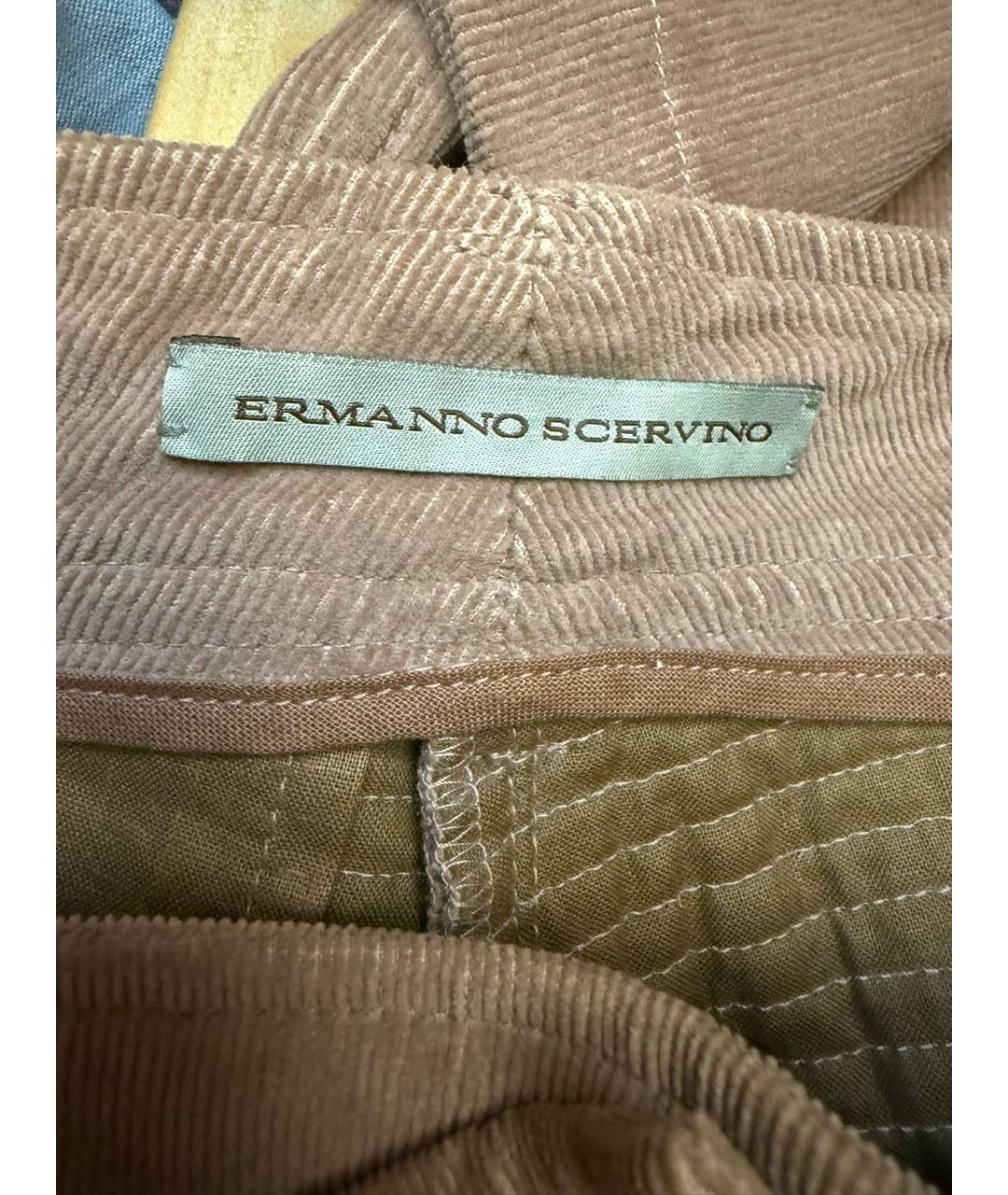 ERMANNO SCERVINO Хлопко-эластановые брюки узкие, фото 3