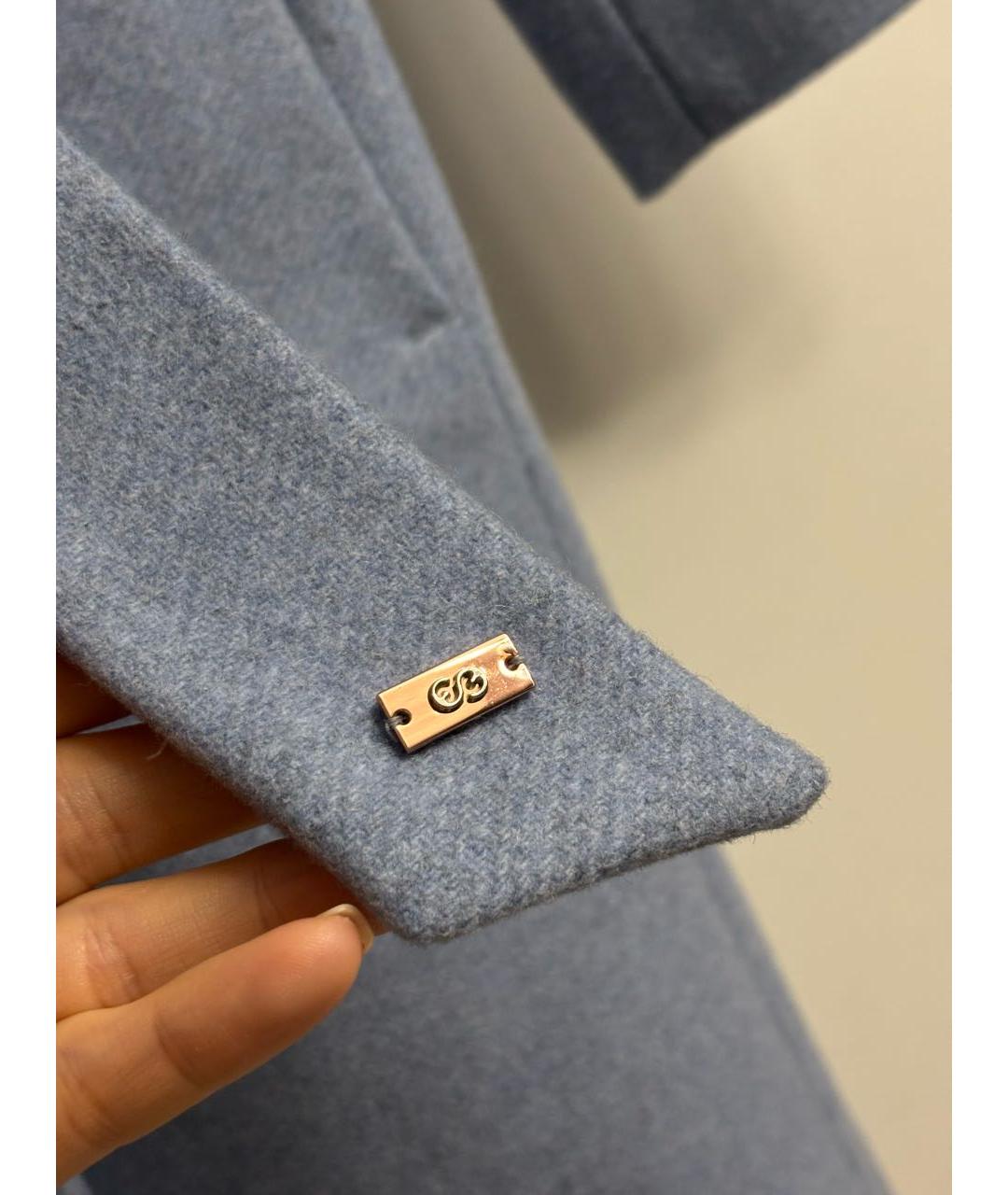 ESCADA Голубое шерстяное пальто, фото 5