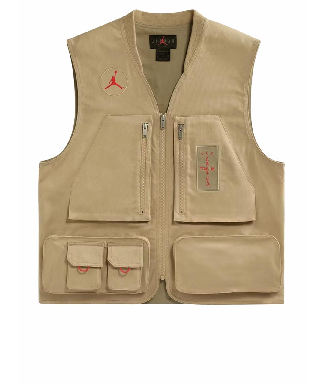 CACTUS JACK BY TRAVIS SCOTT Бежевый хлопковый жилет, фото 7