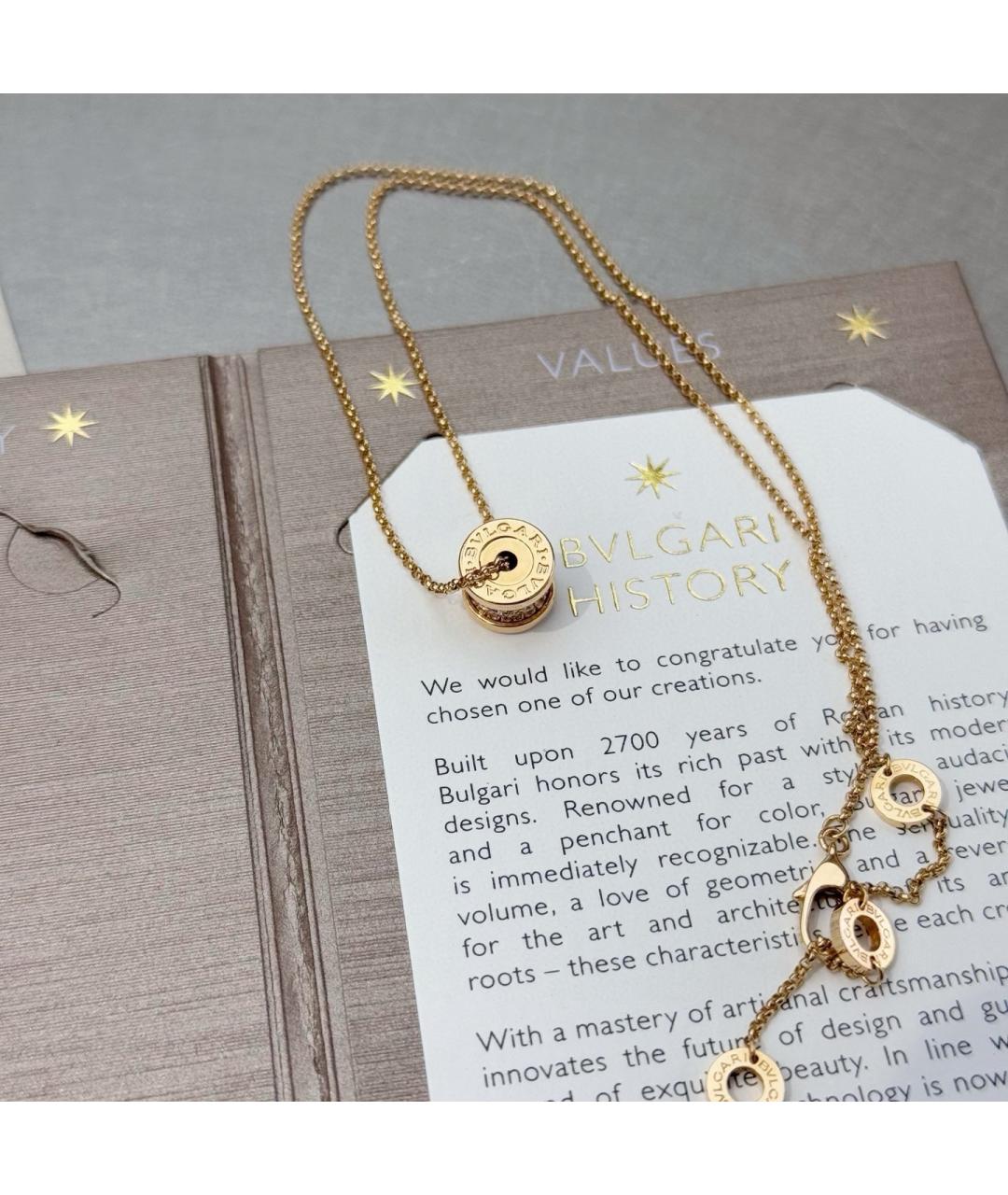 BVLGARI Золотое колье из розового золота, фото 4