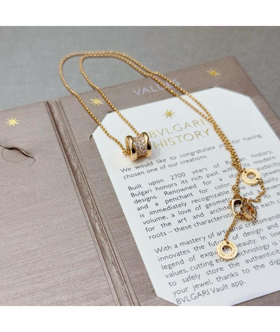 BVLGARI Золотое колье из розового золота, фото 3