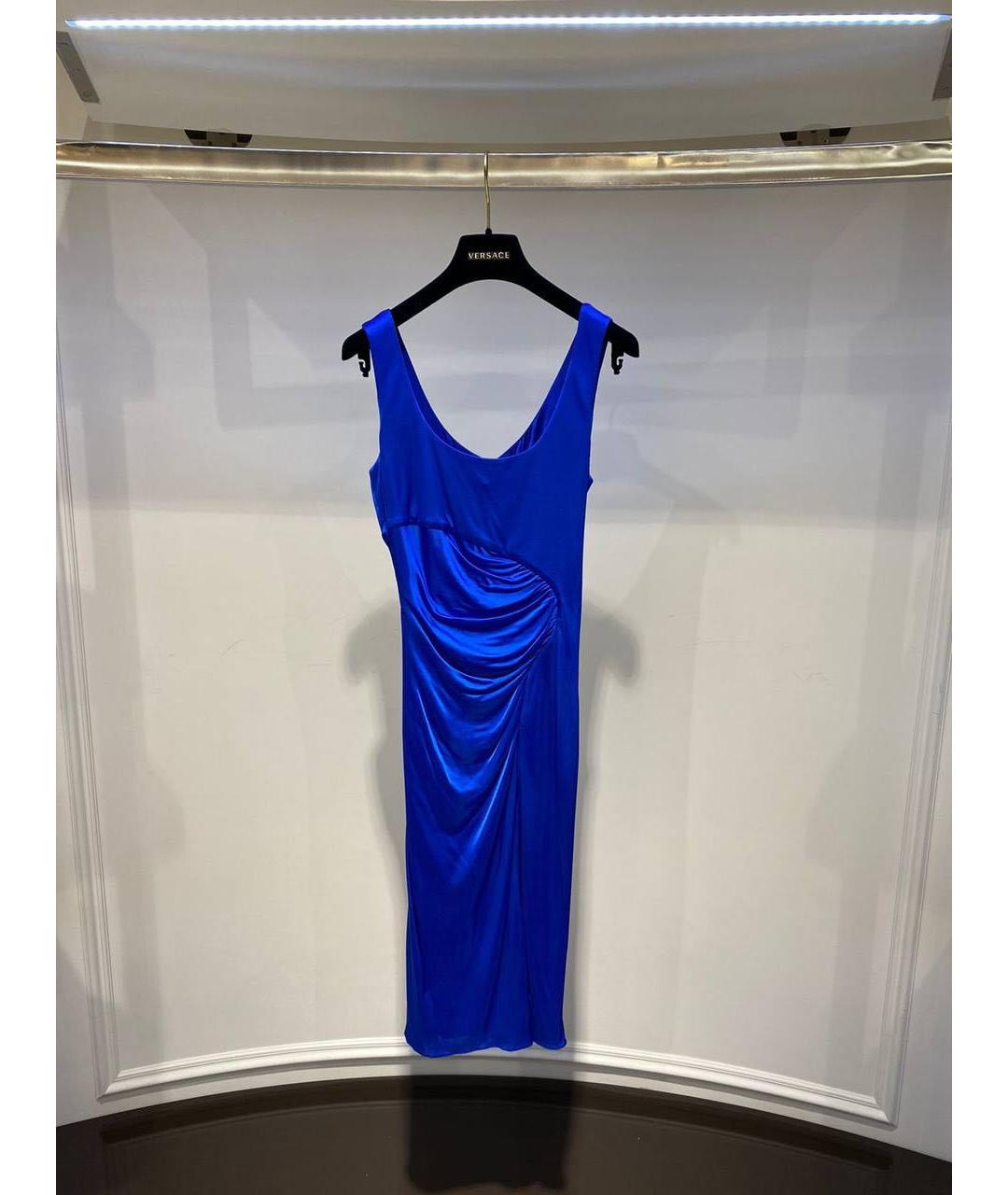 VERSACE Синее платье, фото 3