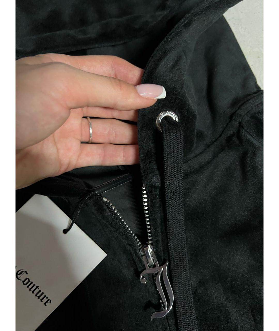 JUICY COUTURE Черный велюровый спортивные костюмы, фото 6