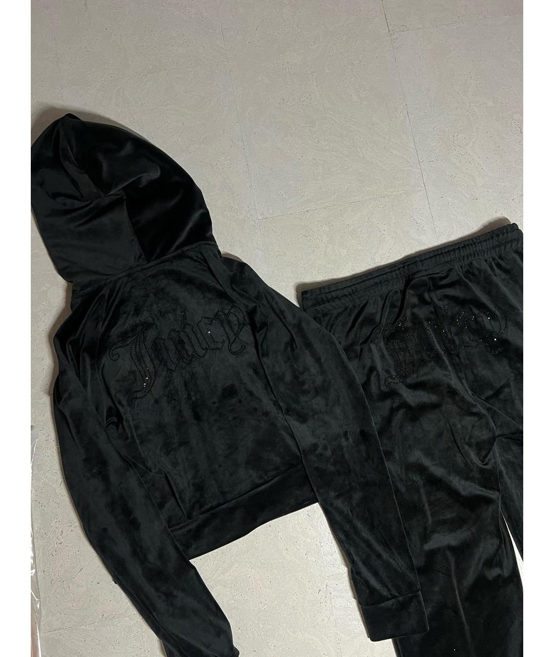 JUICY COUTURE Черный велюровый спортивные костюмы, фото 2
