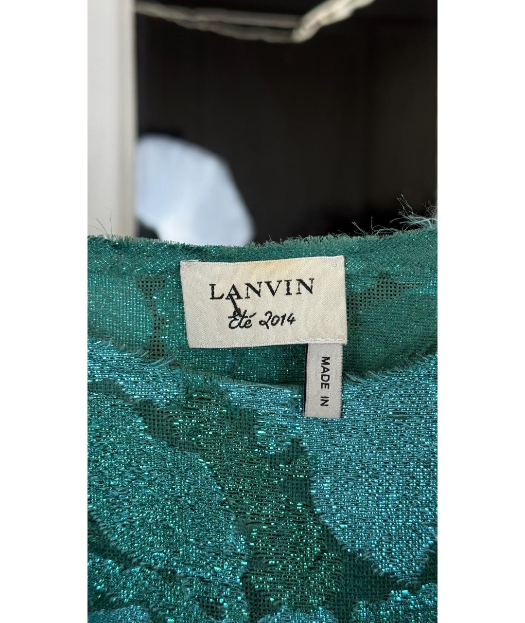LANVIN Зеленые вечернее платье, фото 3