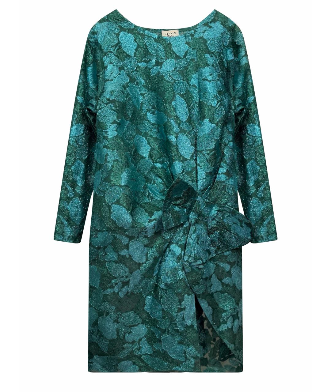 LANVIN Зеленые вечернее платье, фото 1