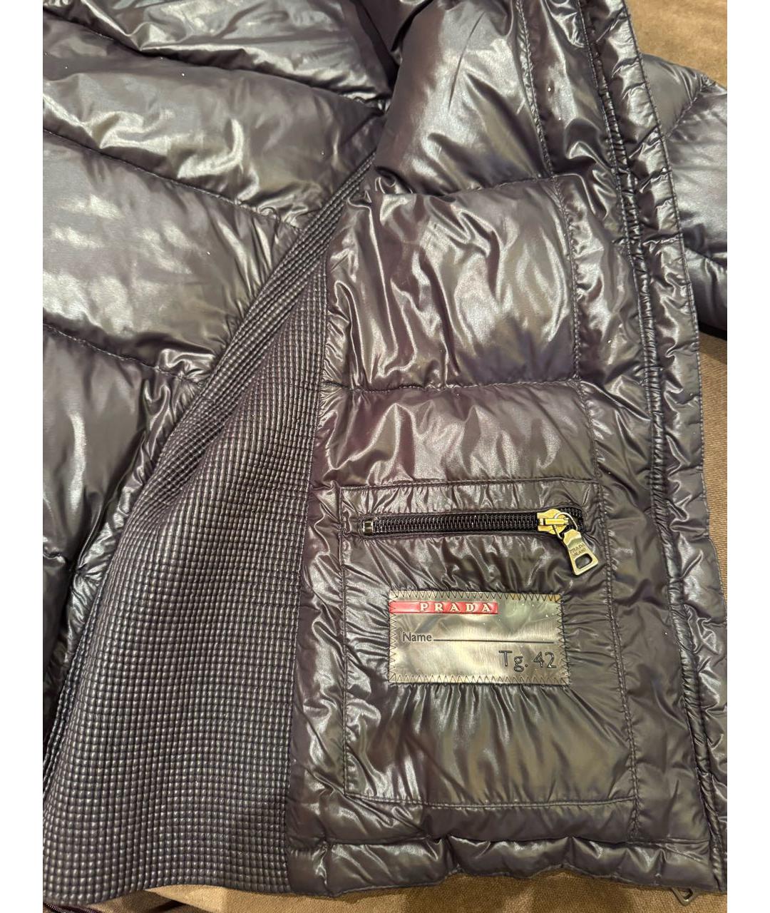 PRADA Черная полиамидовая куртка, фото 6