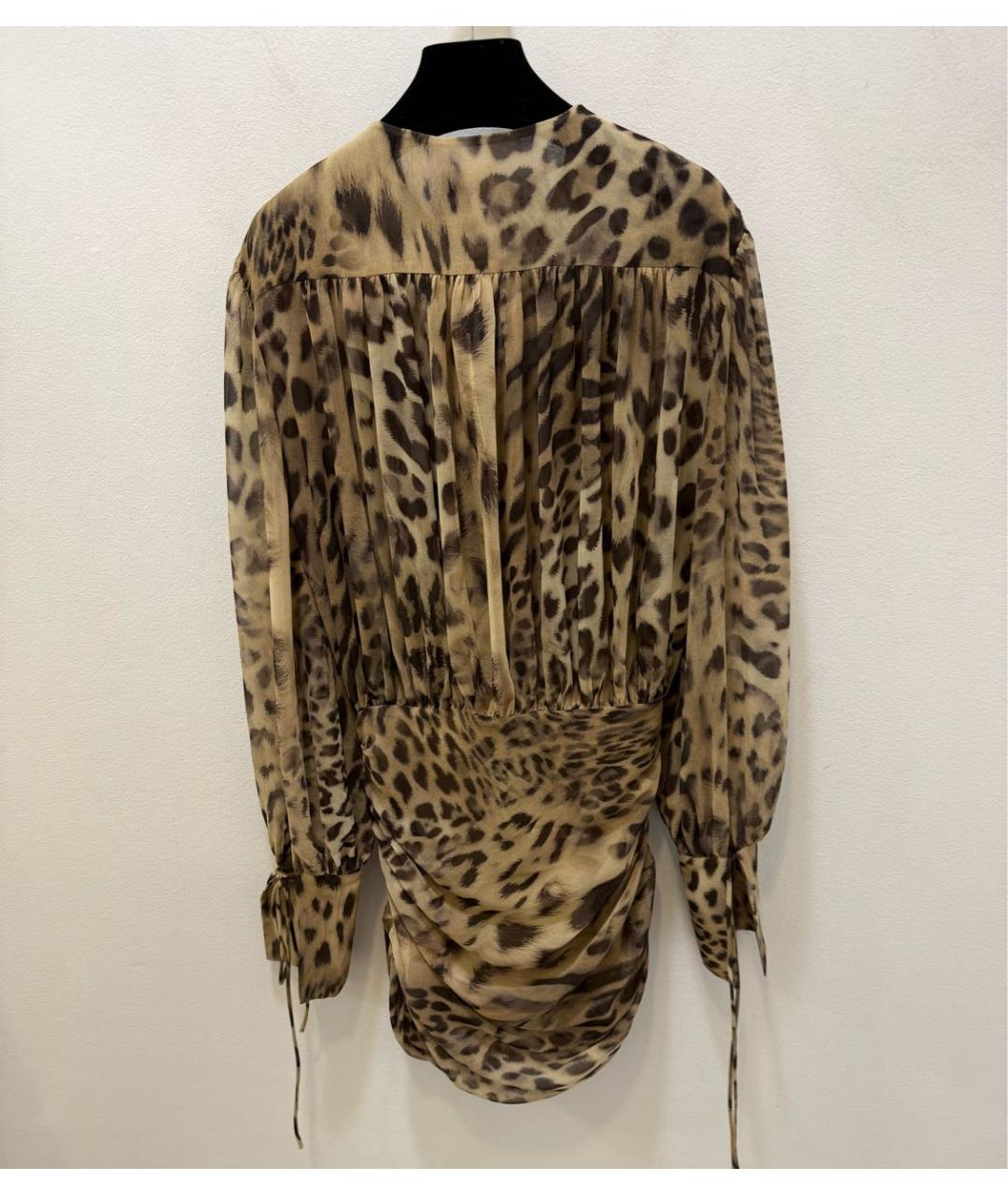 THE ANDAMANE Коричневое полиэстеровое коктейльное платье, фото 3