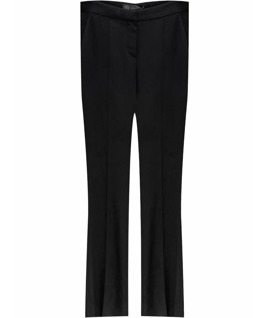 VERSACE Черные брюки широкие, фото 1